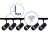 Bright Choice Ensemble complet Rail Monophasé Rail L 1x 1,5 Mètre Noir | incl. 6x Spot + GU10 2700K 3W Dimmable + Embout, Connecteur d’Alimentation et L -Connecteur