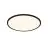 Nordlux LED Plafondlamp Oja 42 Zwart 19W 2100lm - 830-840 CCT | 424mm - IP54 - Nachtmodus